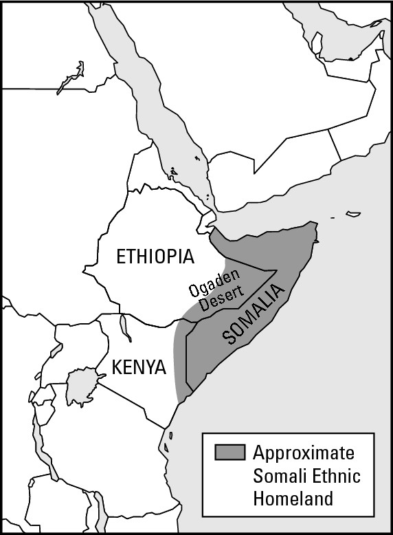 Figure 14-4: The horn region of East Africa.