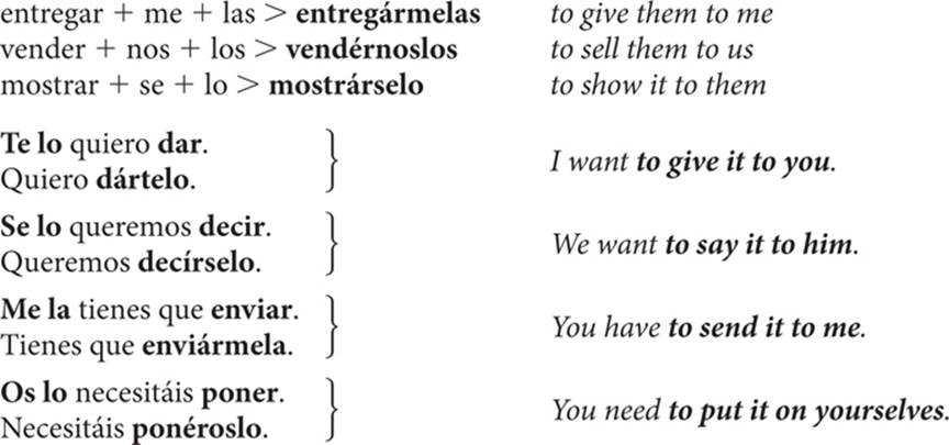 Double Object Pronouns Spanish Worksheet Answers Promotiontablecovers