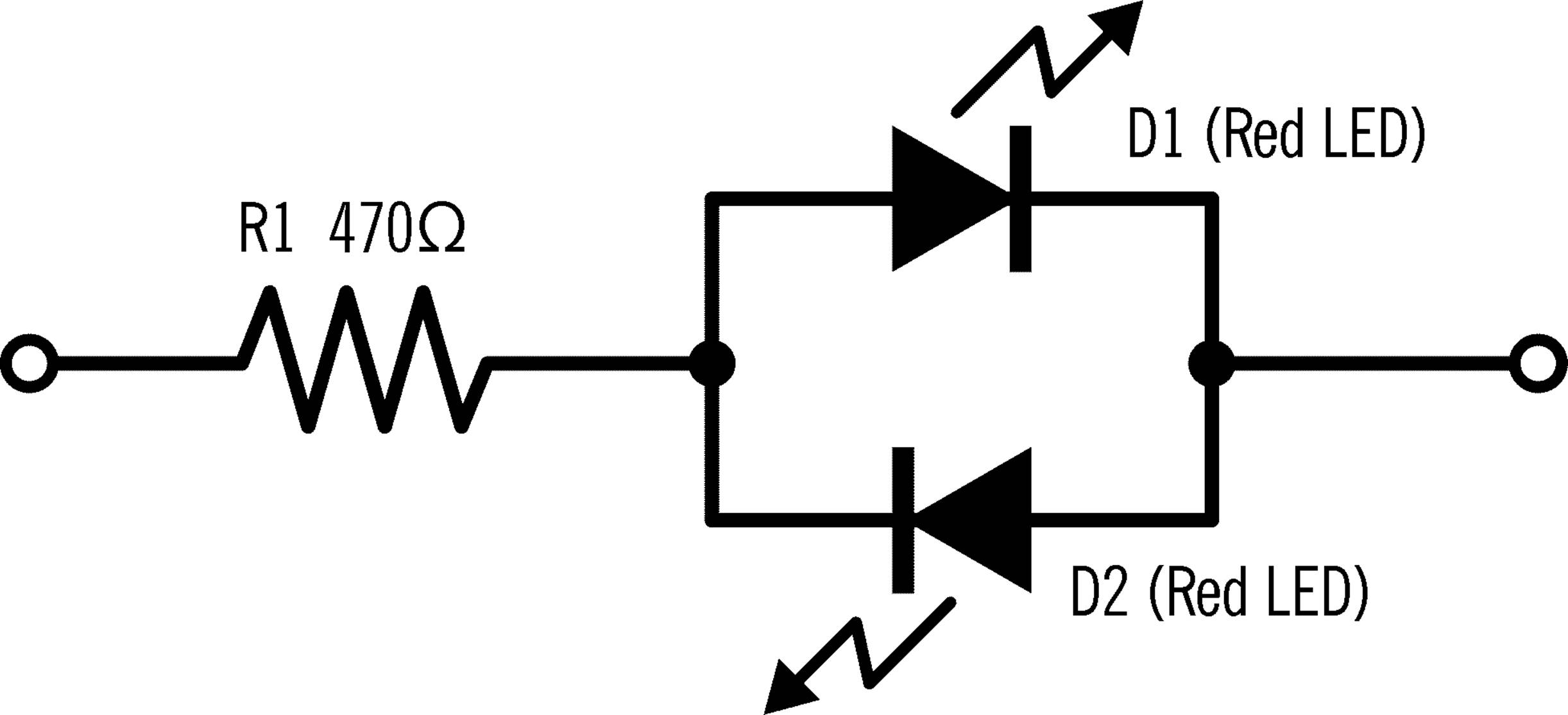 Current flow indicator schematic.