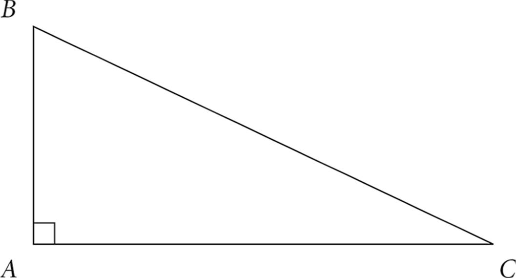 Right triangle ABC.